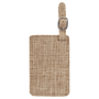 4.25" x 2.75" Sublimatable Burlap Luggage Tag