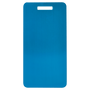 3.875" x 2" Blue Anodized Aluminum Luggage Tag