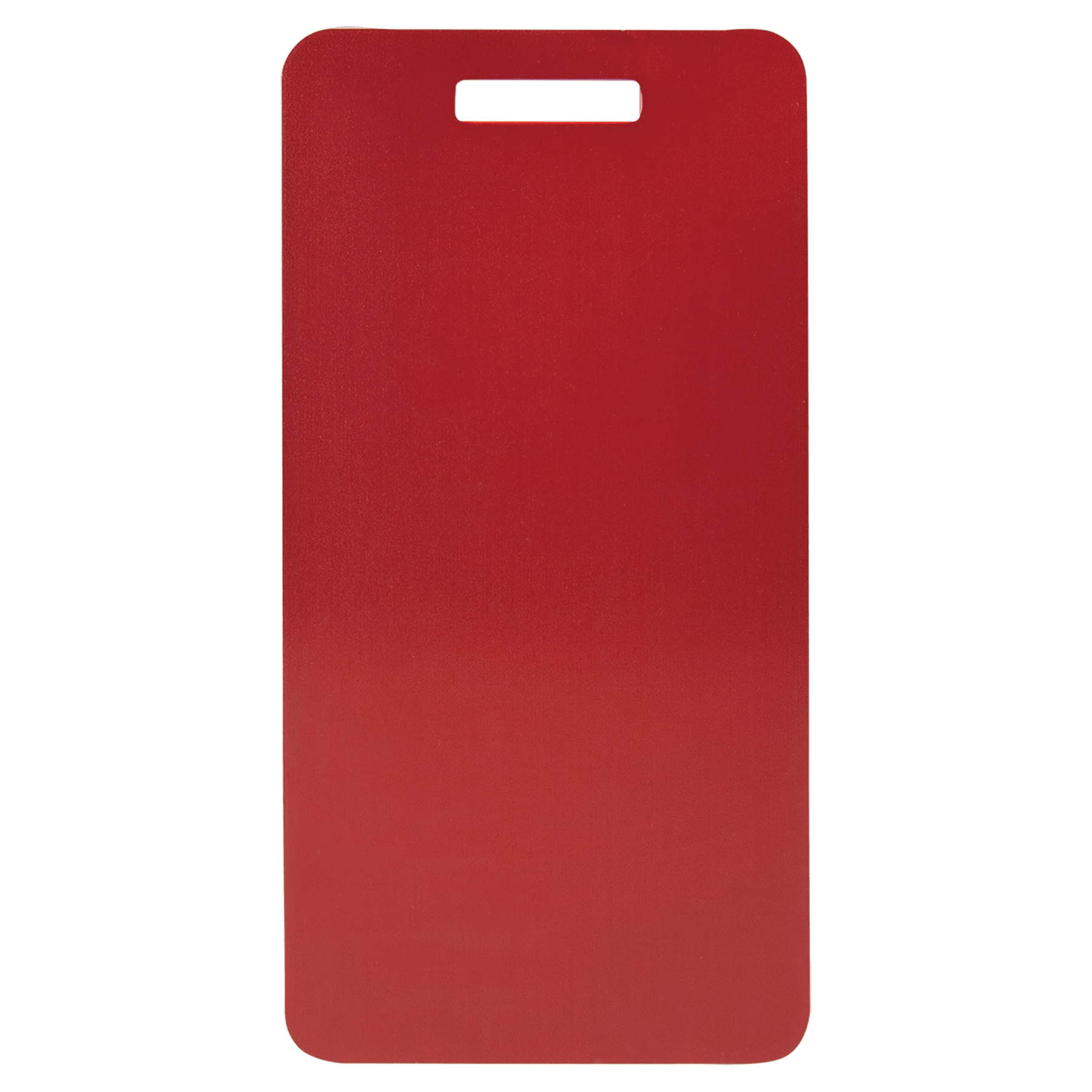3.875" x 2" Red Anodized Aluminum Luggage Tag