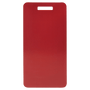 3.875" x 2" Red Anodized Aluminum Luggage Tag