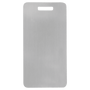 3.875" x 2" Silver Anodized Aluminum Luggage Tag