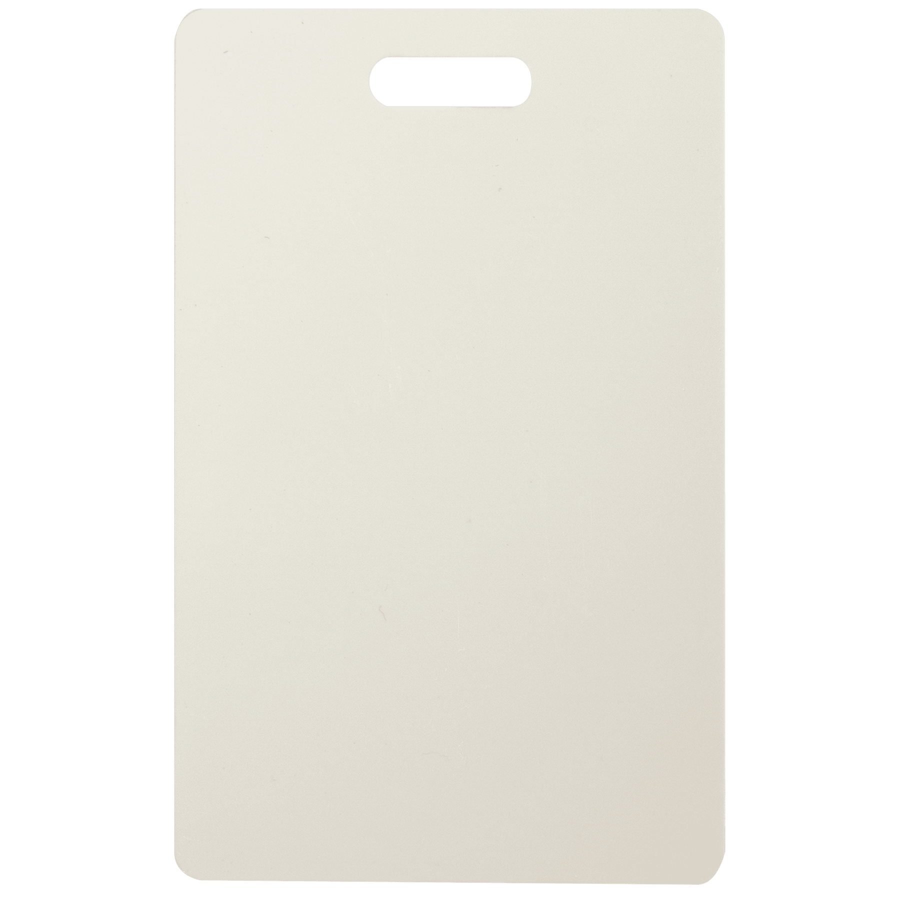 2.1" x 3.4" White Aluminum 2-Sided Luggage Tag with Slot