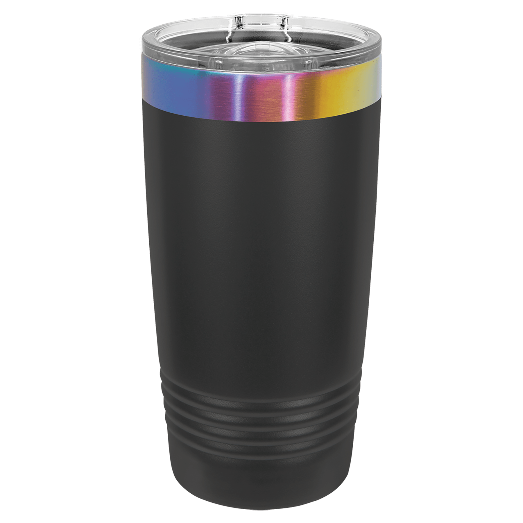 Polar Camel 20 oz. Black/Prism ION-Plated Ringneck Tumbler