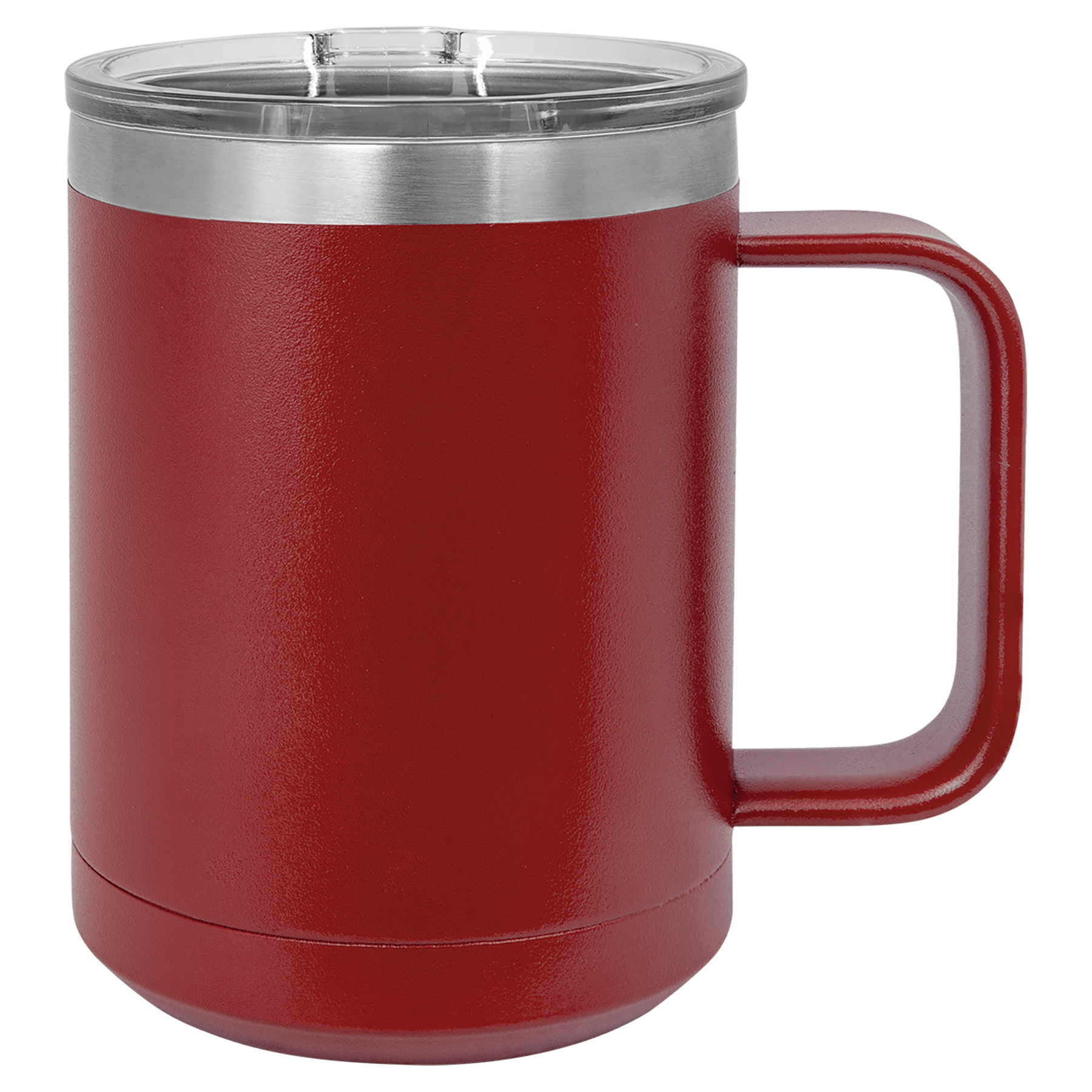 Polar Camel 15 oz. Maroon Vacuum Insulated Mug w/Slider Lid
