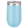 Polar Camel 16 oz. Light Blue Stemless Tumbler