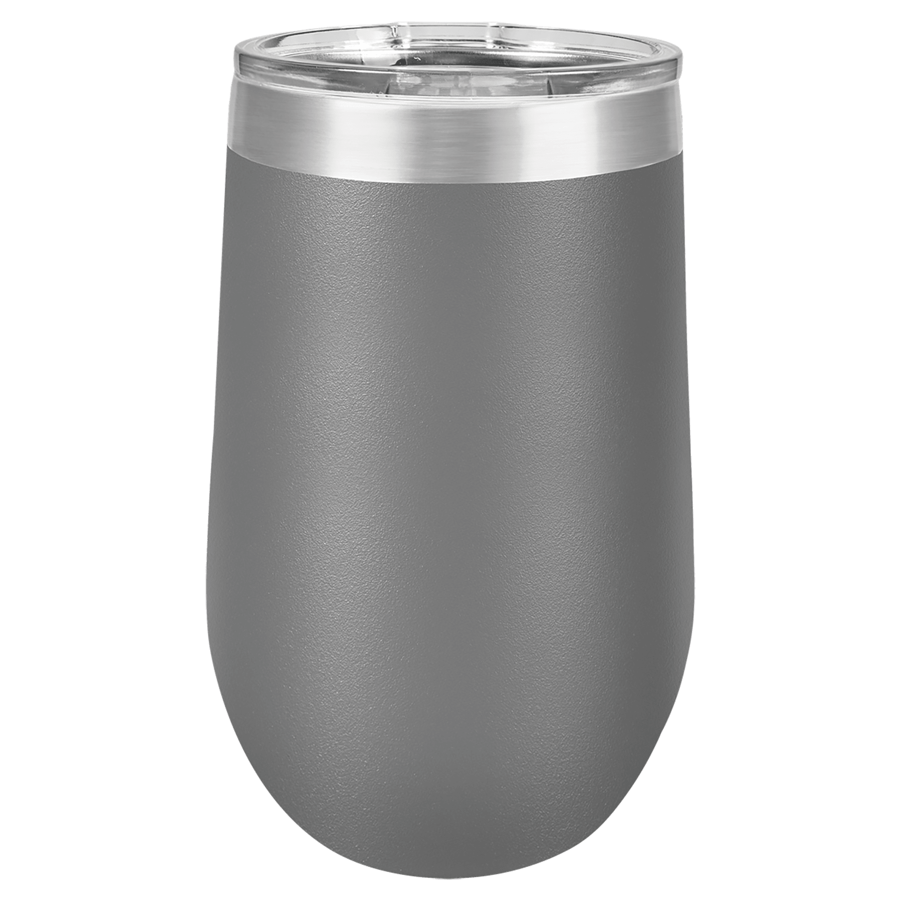 Polar Camel 16 oz. Dark Gray Stemless Tumbler