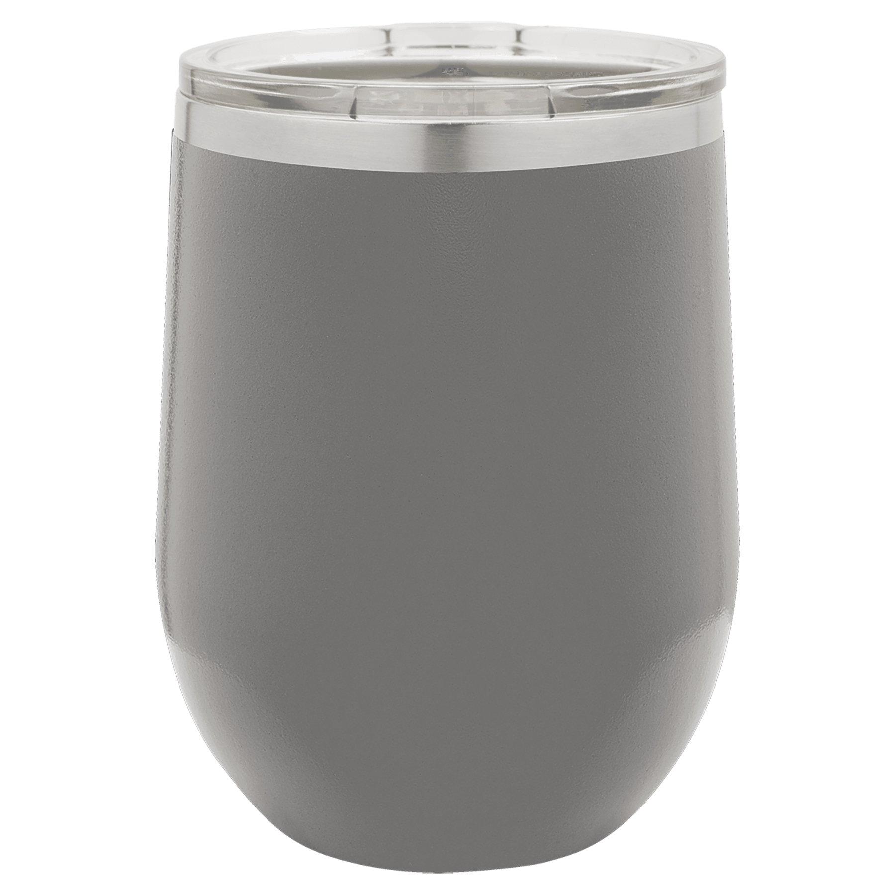 Polar Camel 12 oz. Dark Gray Stemless Wine Tumbler