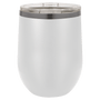 12 oz. White/Ghost Black ION-Plated  Stemless Wine Tumbler
