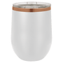 PC  12 oz. White/Rose Gold ION-Plated Stemless Wine Tumbler