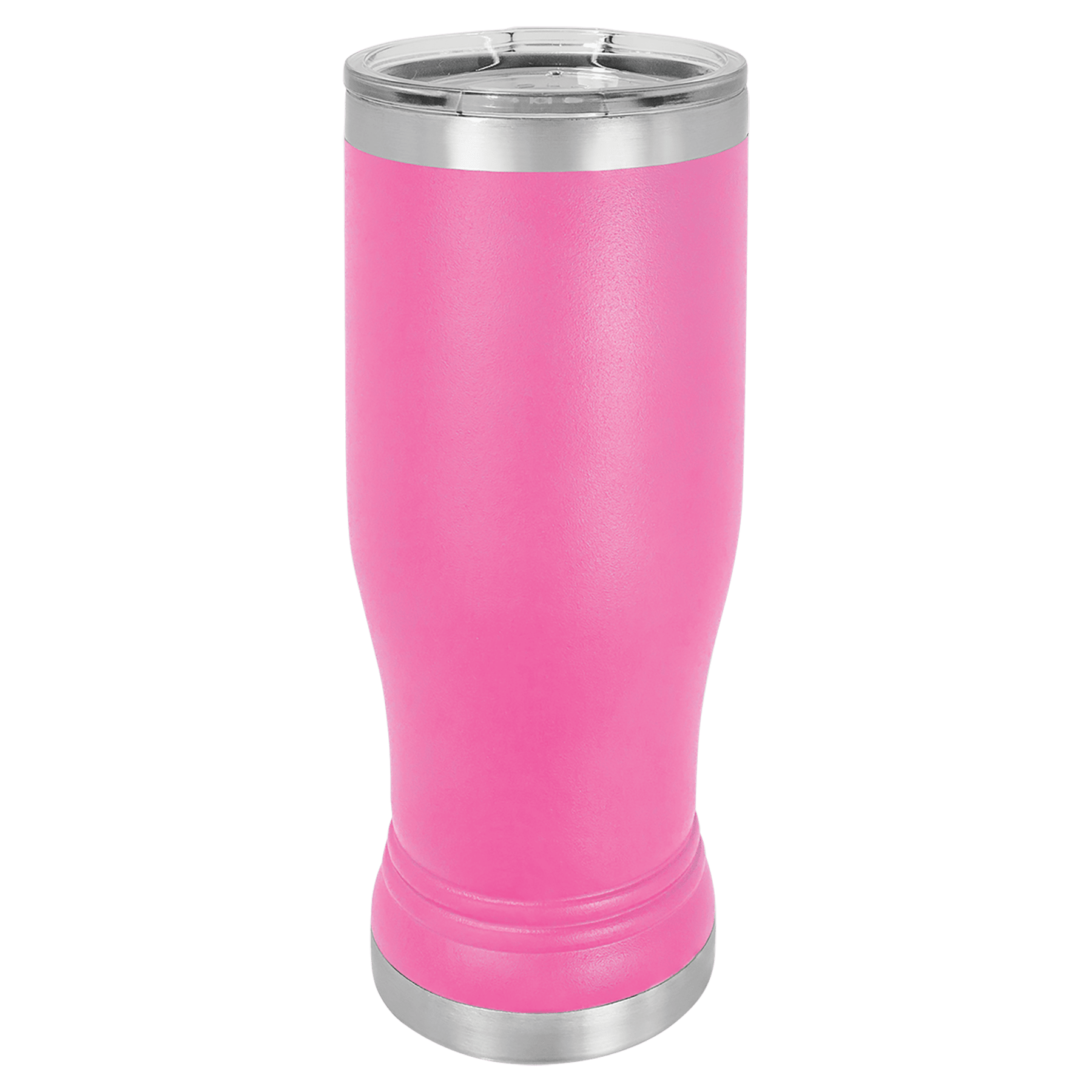 Pink 14 oz. Polar Camel Pilsner with Clear Lid