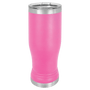 Pink 14 oz. Polar Camel Pilsner with Clear Lid