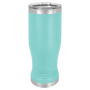 Teal 14 oz. Polar Camel Pilsner with Clear Lid