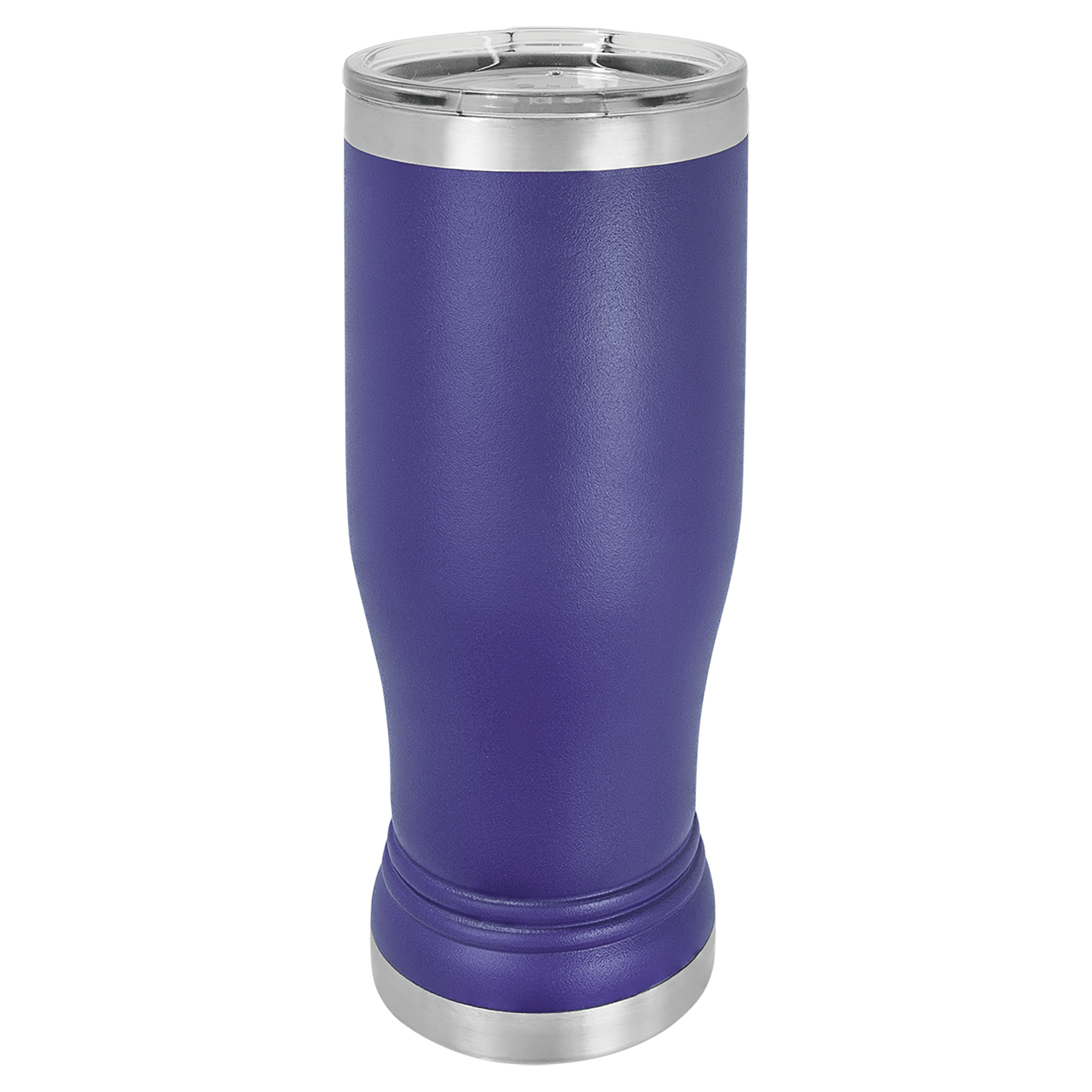 Purple 14 oz. Polar Camel Pilsner with Clear Lid