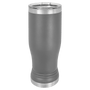 Polar Camel Dark Gray 14 oz. Pilsner with Clear Lid