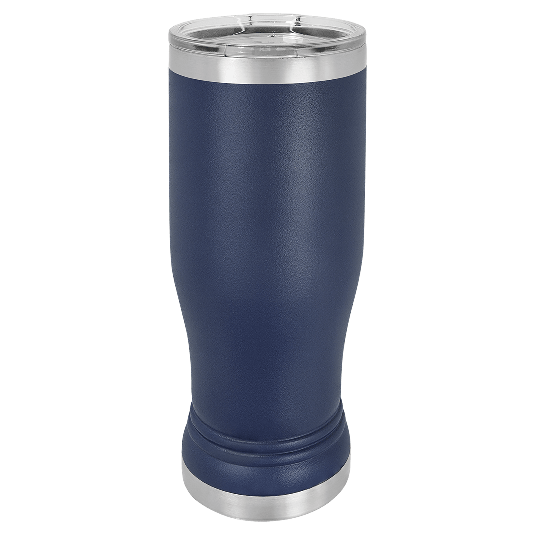 Polar Camel Navy Blue 14 oz. Pilsner with Clear Lid