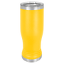 Yellow 14 oz. Polar Camel Pilsner with Clear Lid