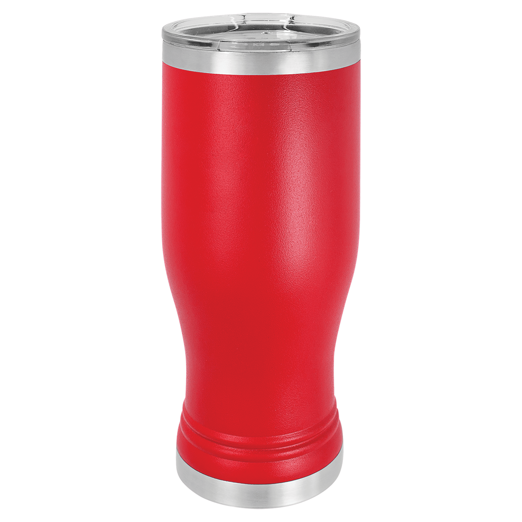 Polar Camel Red 20 oz. Pilsner with Clear Lid