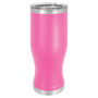 Polar Camel Pink 20 oz. Pilsner with Clear Lid