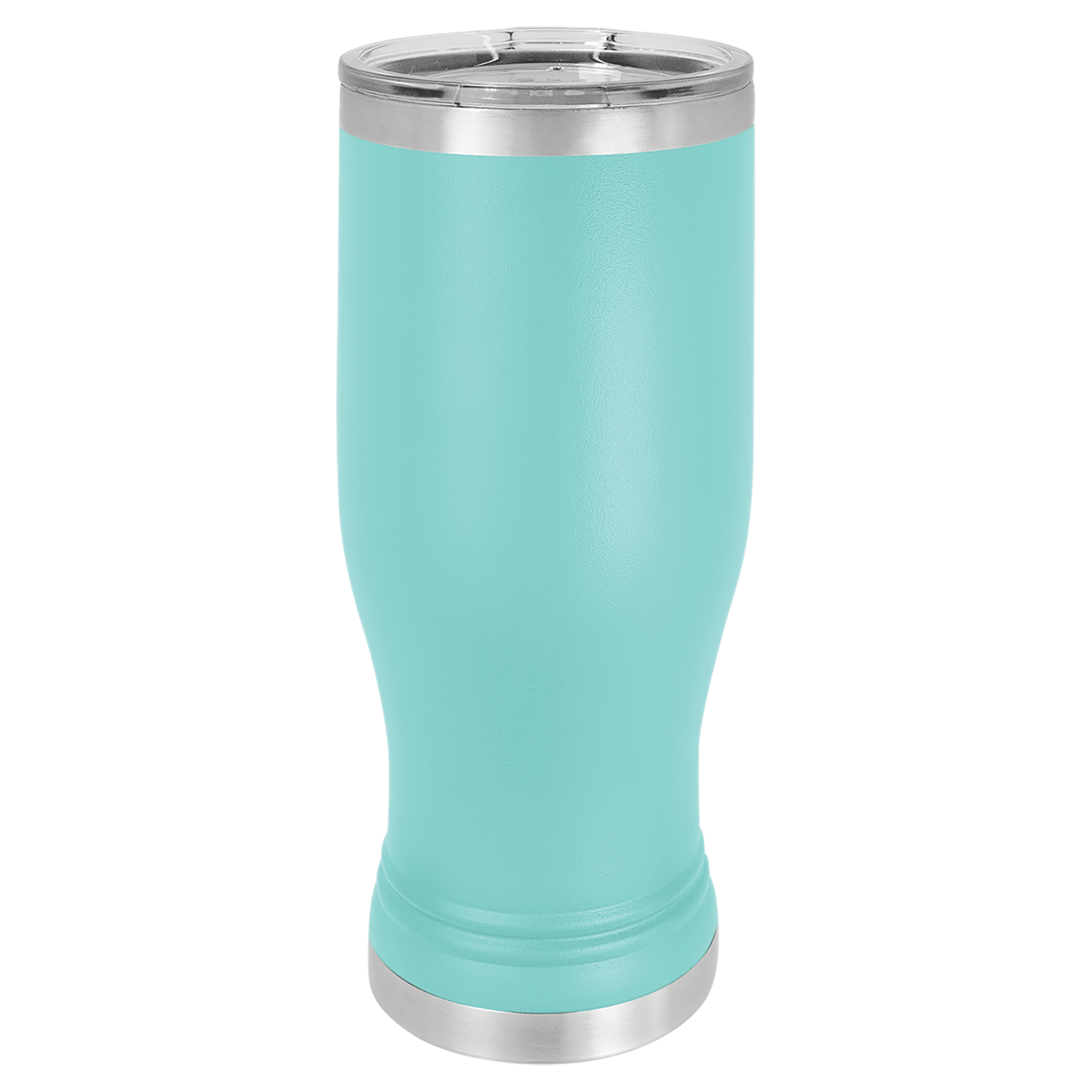 Polar Camel Teal 20 oz. Pilsner with Clear Lid