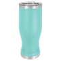 Polar Camel Teal 20 oz. Pilsner with Clear Lid