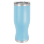 Polar Camel Light Blue 20 oz. Pilsner with Clear Lid