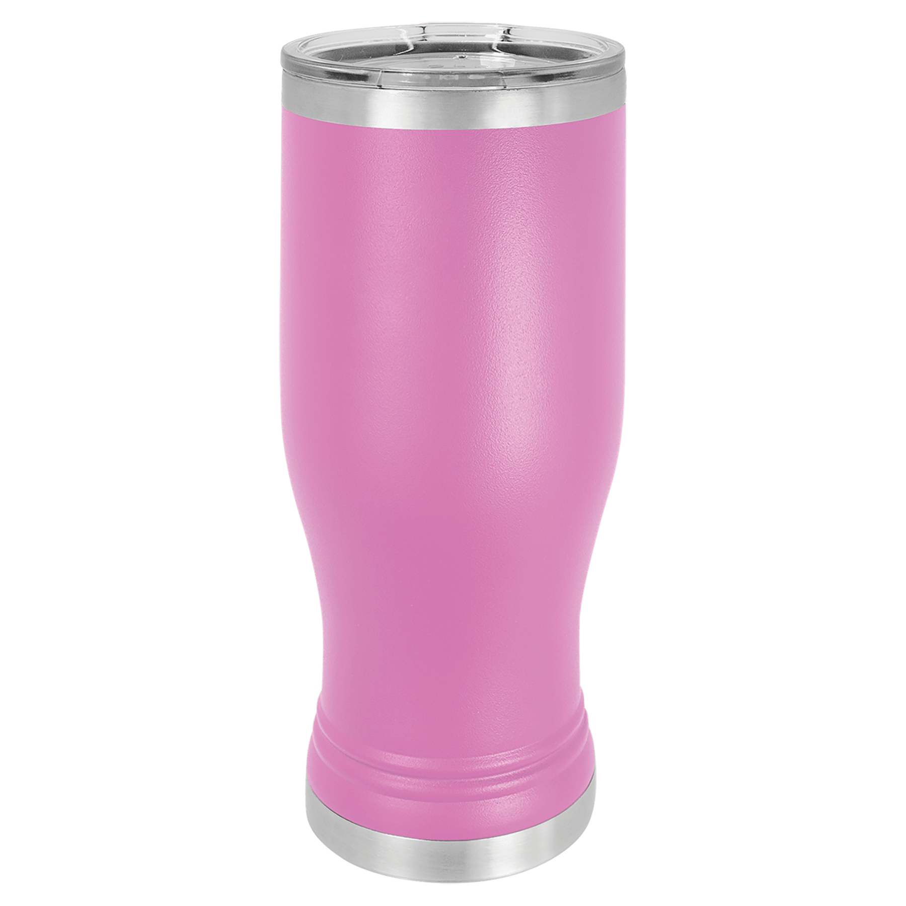 Polar Camel Light Purple 20 oz. Pilsner with Clear Lid