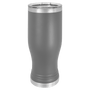 Polar Camel Dark Gray 20 oz. Pilsner with Clear Lid
