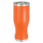 Polar Camel Orange 20 oz. Pilsner with Clear Lid