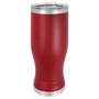 Polar Camel Maroon 20 oz. Pilsner with Clear Lid