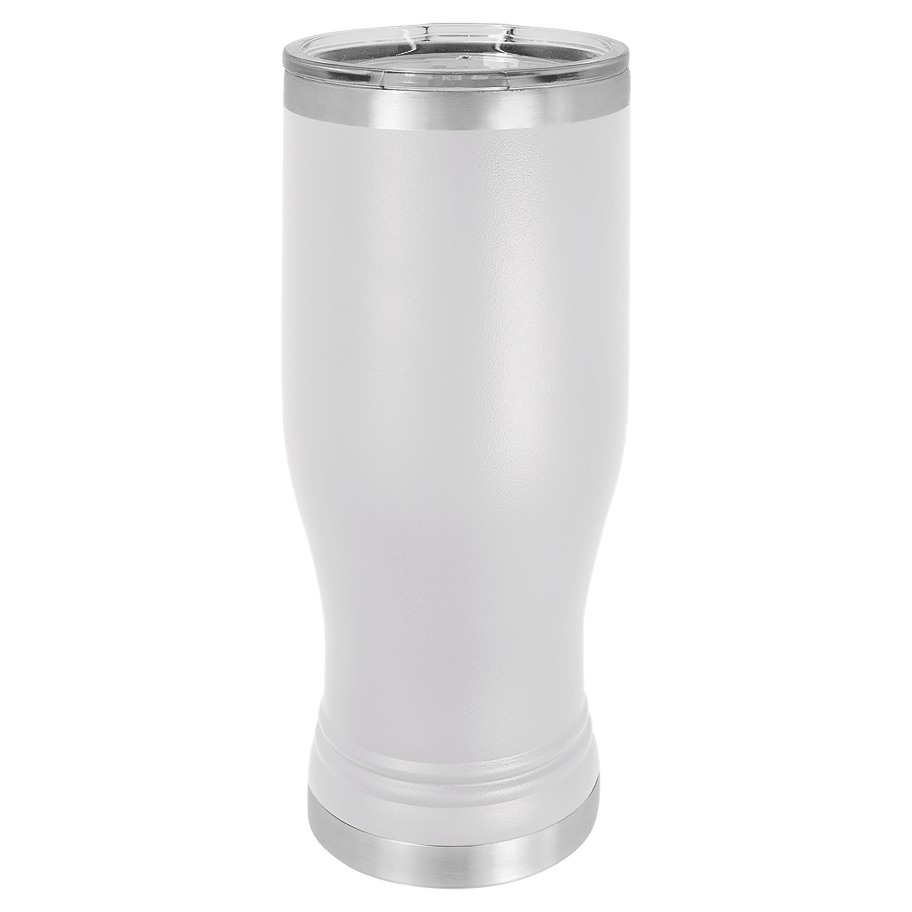 Polar Camel White 20 oz. Pilsner with Clear Lid