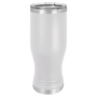 Polar Camel White 20 oz. Pilsner with Clear Lid