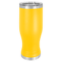 Polar Camel Yellow 20 oz. Pilsner with Clear Lid
