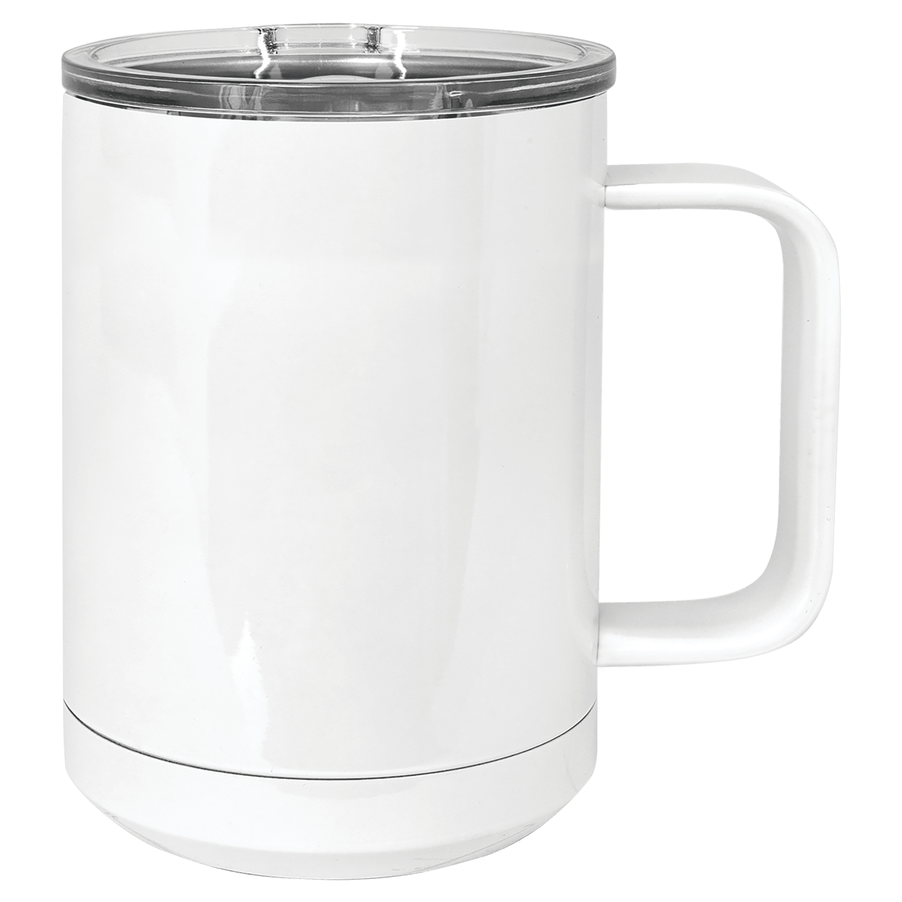 Polar Camel 15 oz. White Vacuum Insulated Mug w/ Slider Lid