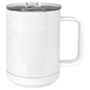 Polar Camel 15 oz. White Vacuum Insulated Mug w/ Slider Lid