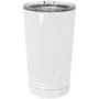 White Sublimatable 16 oz. Polar Camel Pint with Slider Lid