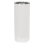 Polar Camel 22 oz. White Skinny Tumbler w/ Slider Lid