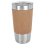 Polar Camel 20 oz. Light Brown Laserable Leatherette Tumbler