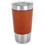 Polar Camel 20 oz. Rawhide Leatherette Tumbler w/Clear Lid