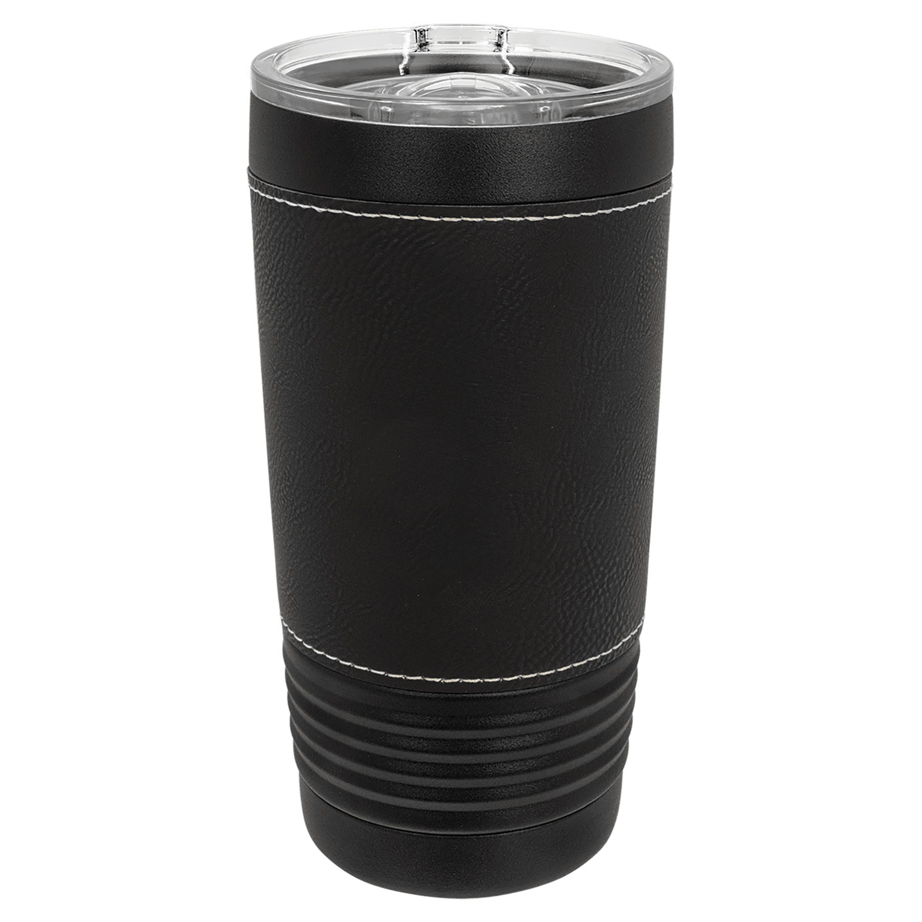 Polar Camel 20 oz. Black w/Black/Silver Leatherette Tumbler