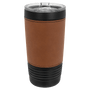 Polar Camel 20 oz. Black w/Rawhide Leatherette Tumbler