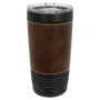 Polar Camel 20 oz. Black w/Rustic Leatherette Tumbler