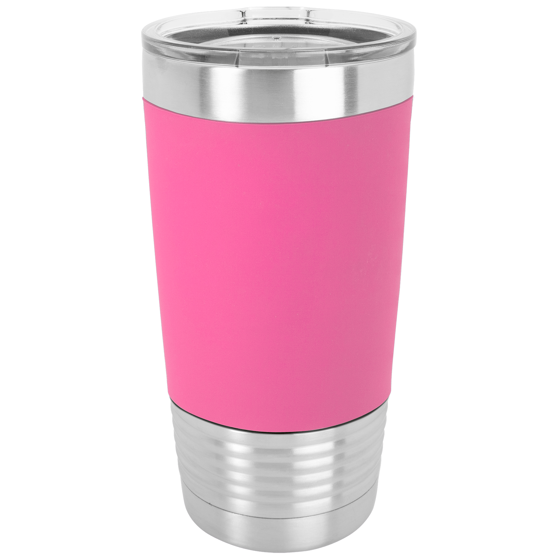 20 oz. Polar Camel Pink/Black Tumbler w/Silicone Grip