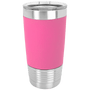 20 oz. Polar Camel Pink/Black Tumbler w/Silicone Grip