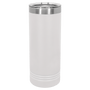 Polar Camel 22 oz. White Skinny Tumbler with Slider Lid