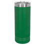 Polar Camel 22 oz. Green Skinny Tumbler with Slider Lid