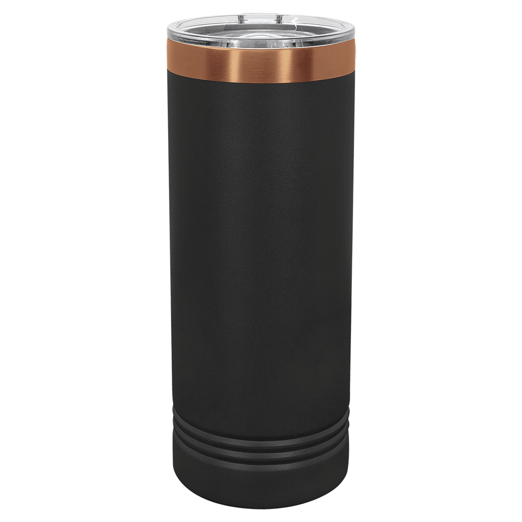 Polar Camel 22 oz. Black/Rose Gold ION-Plated Skinny Tumbler