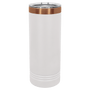 Polar Camel 22 oz. White/Rose Gold ION-Plated Skinny Tumbler