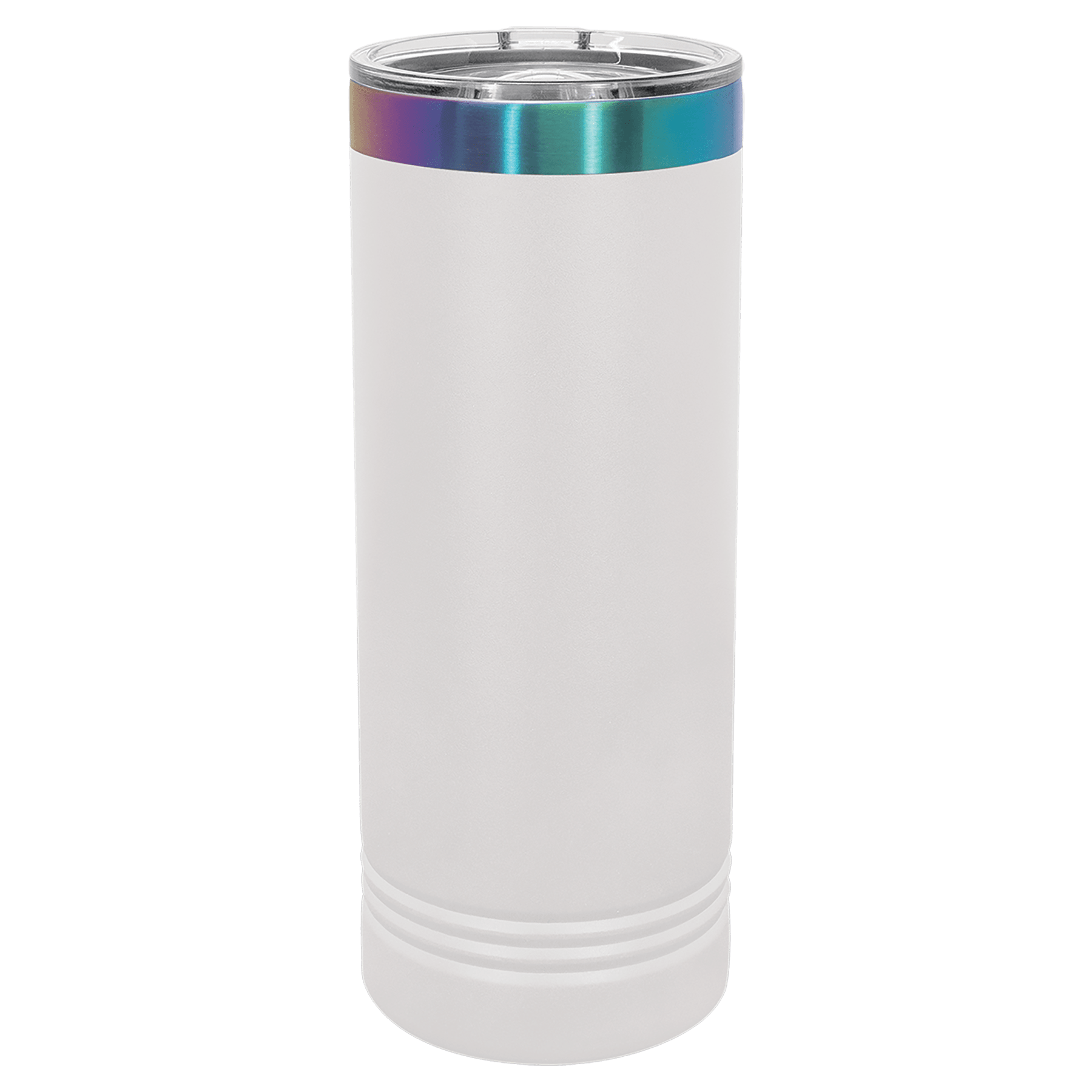 Polar Camel 22 oz. White/Prism ION-Plated Skinny Tumbler