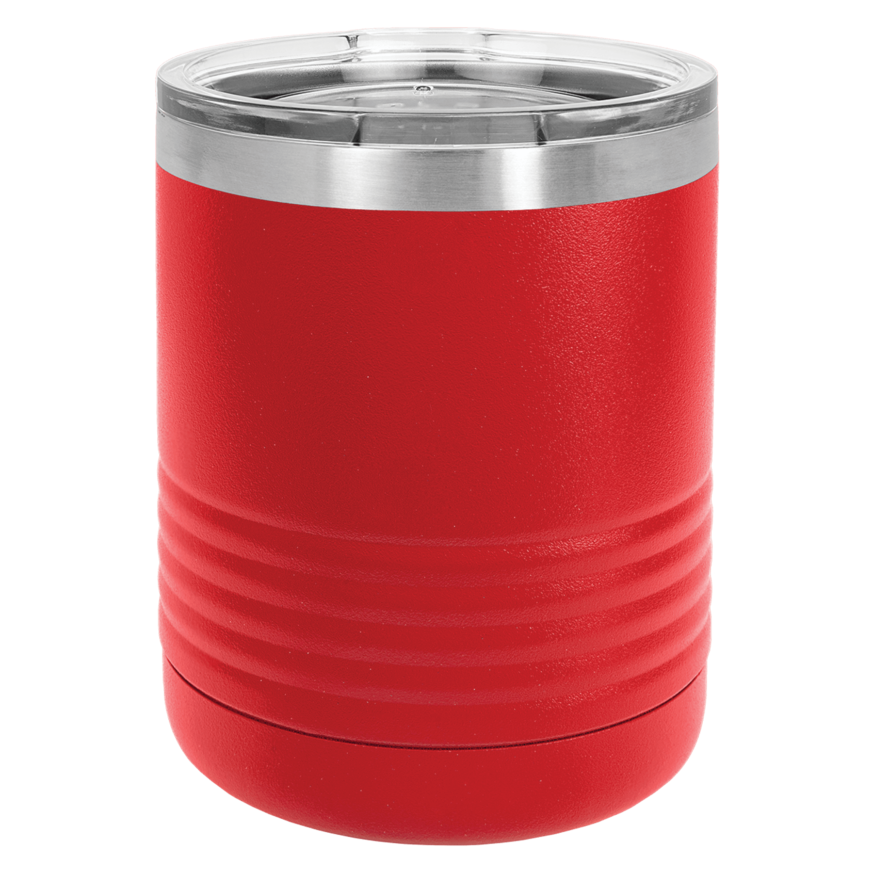 Polar Camel 10 oz. Red Ringneck Tumbler w/Clear Lid