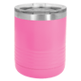 Polar Camel 10 oz. Pink Ringneck Tumbler w/Clear Lid